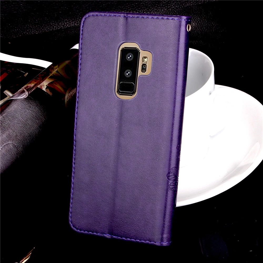 Чехол-портмоне с откидной крышкой чехол для samsung S9 плюс Чехол S10 плюс S9 S8 S7 S6 край S5 S4 S3 мини-чехол для телефона из искусственной кожи для samsung 3D клевера