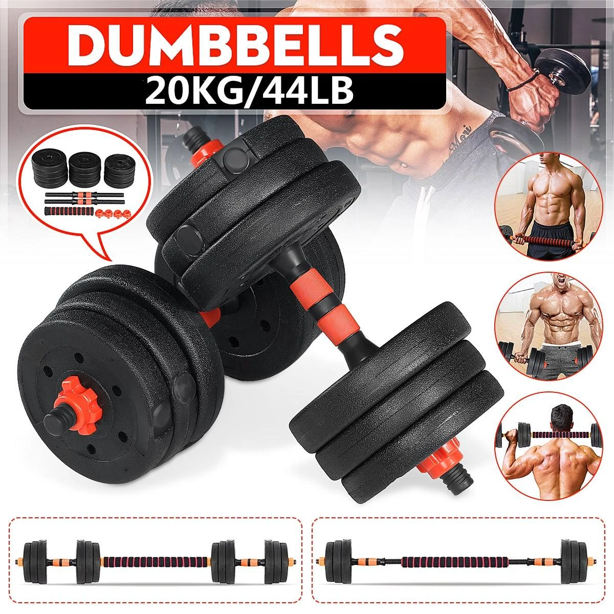 Dumbbells Gym Gewichten Voor Oefening Halter Gym Apparatuur Fitnessapparatuur Set - AliExpress