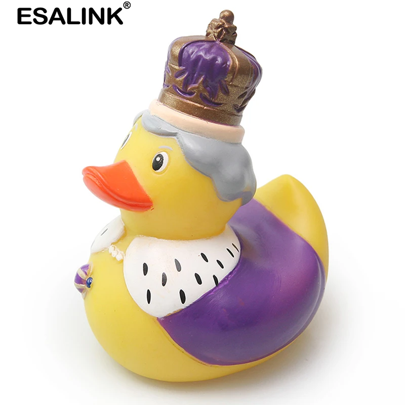 ESALINK фигурки для детей коллекционные игрушки короны королева резиновая утка