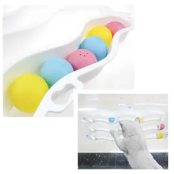 

Pet Cats Kitten Window Mounted Suction Cup Track Balls Funny Durable Play Interactive Toys To Save Space