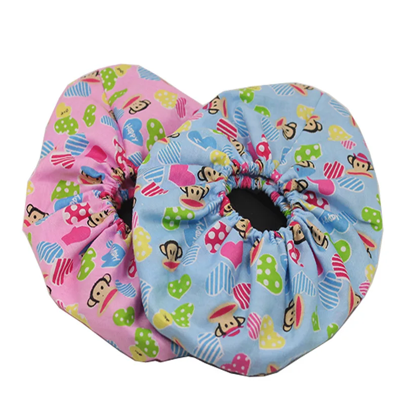 

Children Printed Cloth Shoe Cover-Repeated Washing Non-slip Sole Cotton Household Parent-Child Cute Cleaning Foot Covering