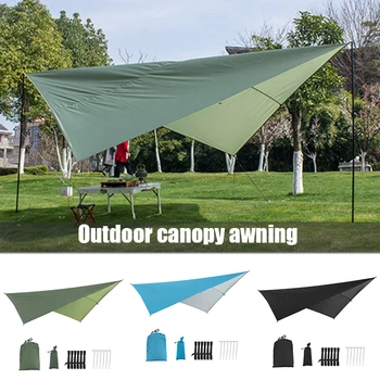 

Outdoor Durable Shade Awning Multifunction Tent Cloth Outdoors Camping Mat H7JP