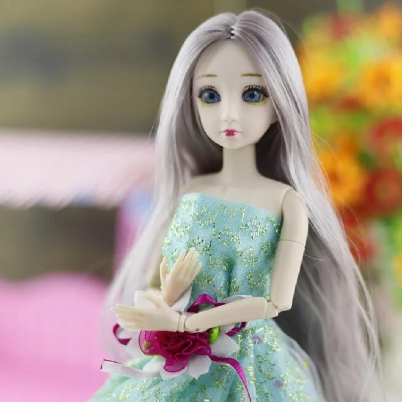 30 см 1/6 BJD кукла 20 шаровая шарнирная 3D глаза куклы для девочек игрушки длинный