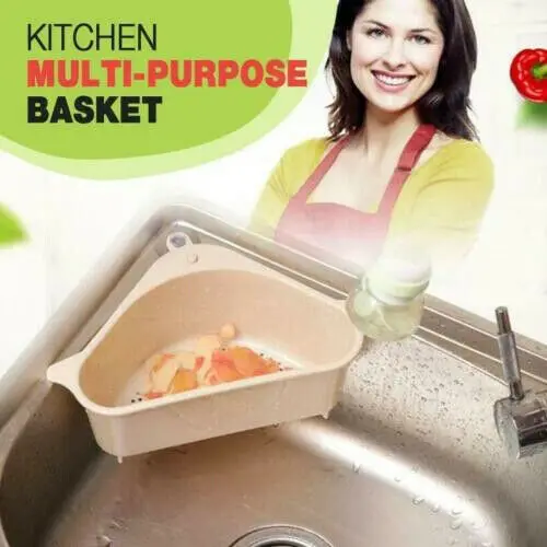 

1PC Kitchen vegetable shelving kitchen sink triangulars Useful Suction Cup Sink Shelf Soap Sponge Drain Rack Sucker Storage Tool
