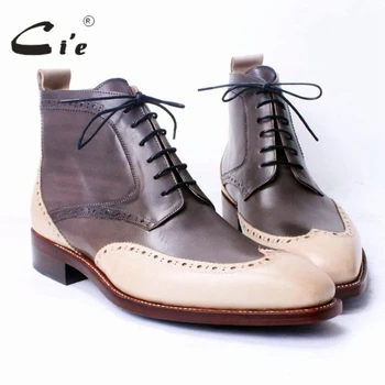 

cie Goodyear welted men's leather wedding boot full grain calf leather gentleman shoes handmade dress evening party shoe A75