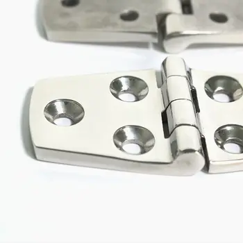 

4Pcs Marine Boat Stainless Steel Strap Hinge 3\" x 1.5\" Hinges Door Hardware 23GC