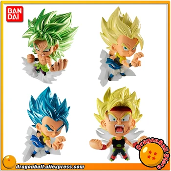 

Japan Anime "Dragon Ball SUPER" Original BANDAI SUPER WARRIORS FIGURE Gashapon PVC Toy 02 - Set of 4 Pcs Broly Bardock Gogeta