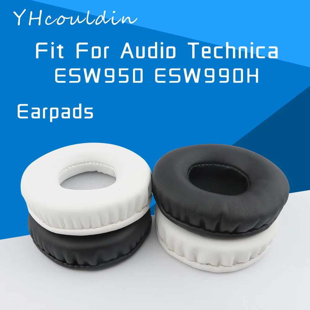 

YHcouldin Earpads For Audio Technica ESW950 ESW90H ATH-ESW950 ATH-ESW990H Headphone Accessaries Replacement Wrinkled Leather