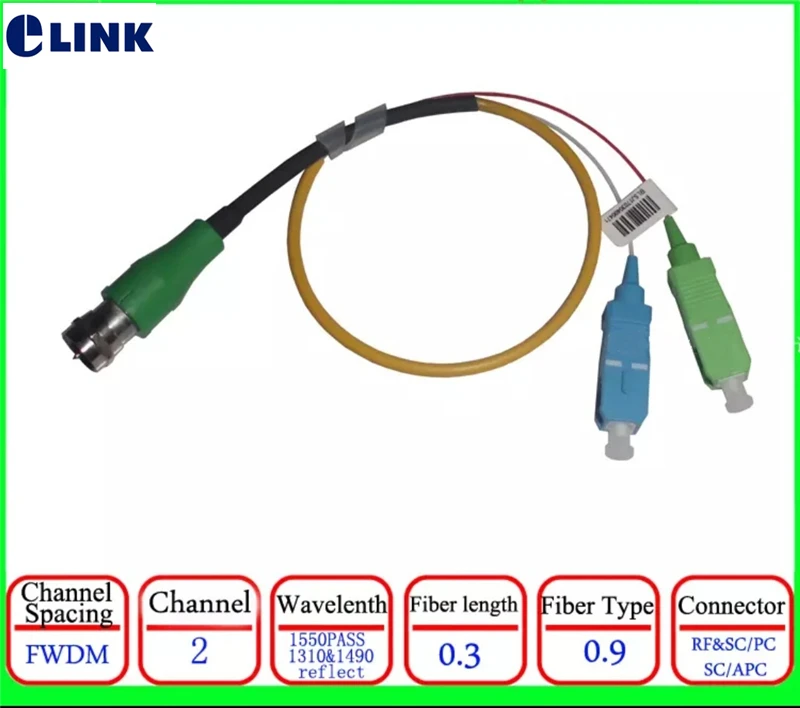 

2pcs CATV passive optical receiver with FWDM 1310 1490 1550nm FTTH digital TV signal fiber optic receiver node free shipping