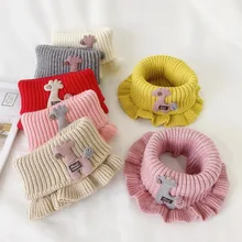 Вязаный детский комбинезон; зимний детский ветрозащитный шарф для мальчиков и девочек; теплый и удобный детский шарф