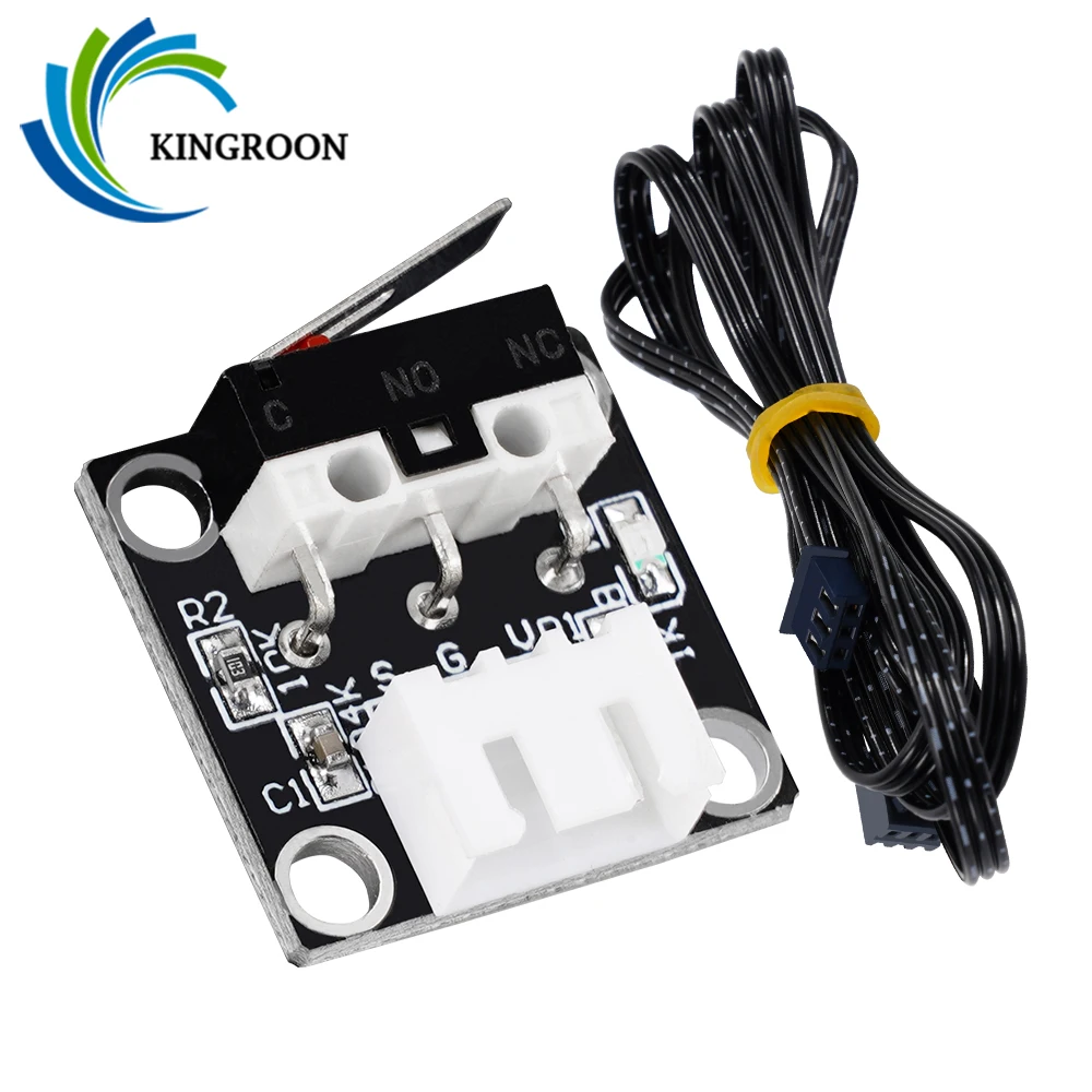 Kingroon 2pc 4pcs x y z axis end stop limit switch module 3d printer part 3pin n o n c easy to 