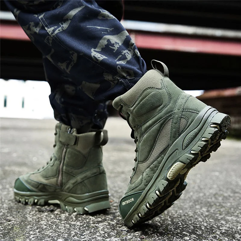 Zapatos De Hombre/ г. Мужские зимние походные ботинки тактические ботинки на меху Мужская Высококачественная плюшевая Уличная обувь, большие размеры 5