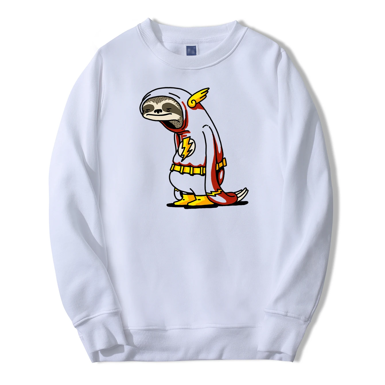 White 6 Осенне-зимние модные мужские толстовки с капюшоном с рисунком из мультфильма «флэш», мужские толстовки в стиле Харадзюку, милый пуловер, флисовый спортивный костюм высокого качества - Цвет: White 6