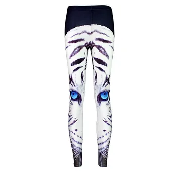 

Star digital printing wholesale blue-eyed white tiger sexy feet leggings leggings