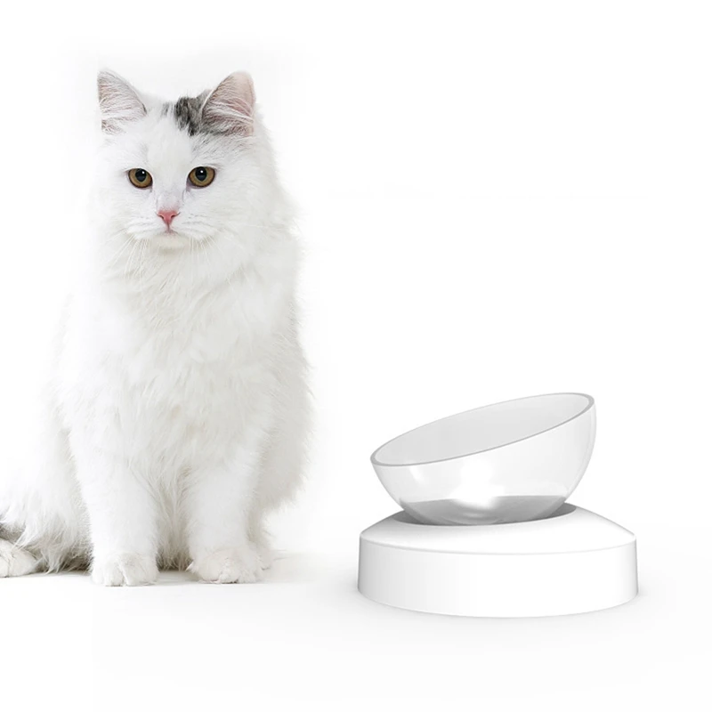 ПЭТ миска для кошки Еда класса Пластик питомец котенок миска для воды Еды Горшок распыляющие части питания кота