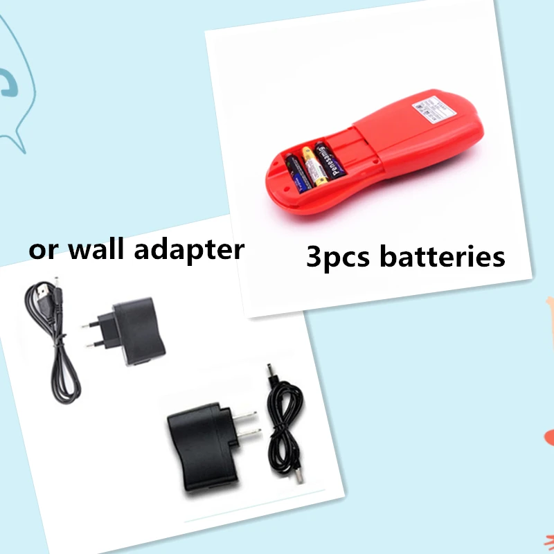 B1329 RED dual channels electric tens therapy pulse massager with 8pcs gel electrode pad  (28)_副本