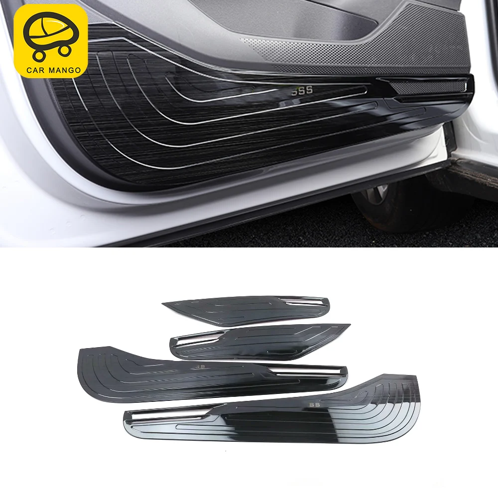 

CAR MANGO Car Care Door Gate Protector Cover Auto Anti-kick Pad Trim Frame Interior Accessories for Volkswagen T-CROSS 2019
