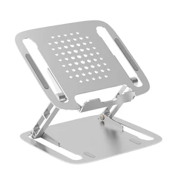 

With Heat Vent Laptop Stand Non Slip Universal Ventilated Lightweight Desktop Adjustable Angle Aluminum Alloy Holder Notebook
