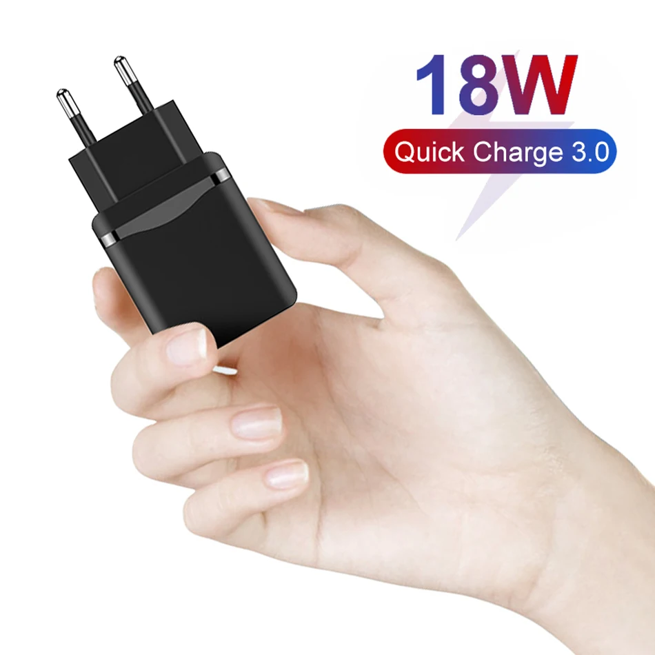 18 Вт Быстрая зарядка 3 0 USB зарядное устройство QC 4 портативный мобильный телефон