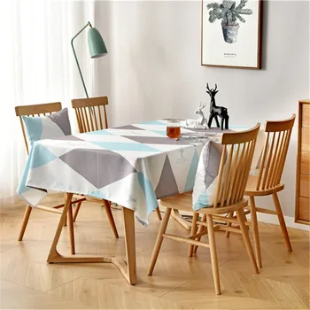 

Coffee Table Yellow / Blue Geometric Rhom Patterns Rectangular Tablecloth TV Cabinet For Living Room Home Decoration ZB-HM327#30