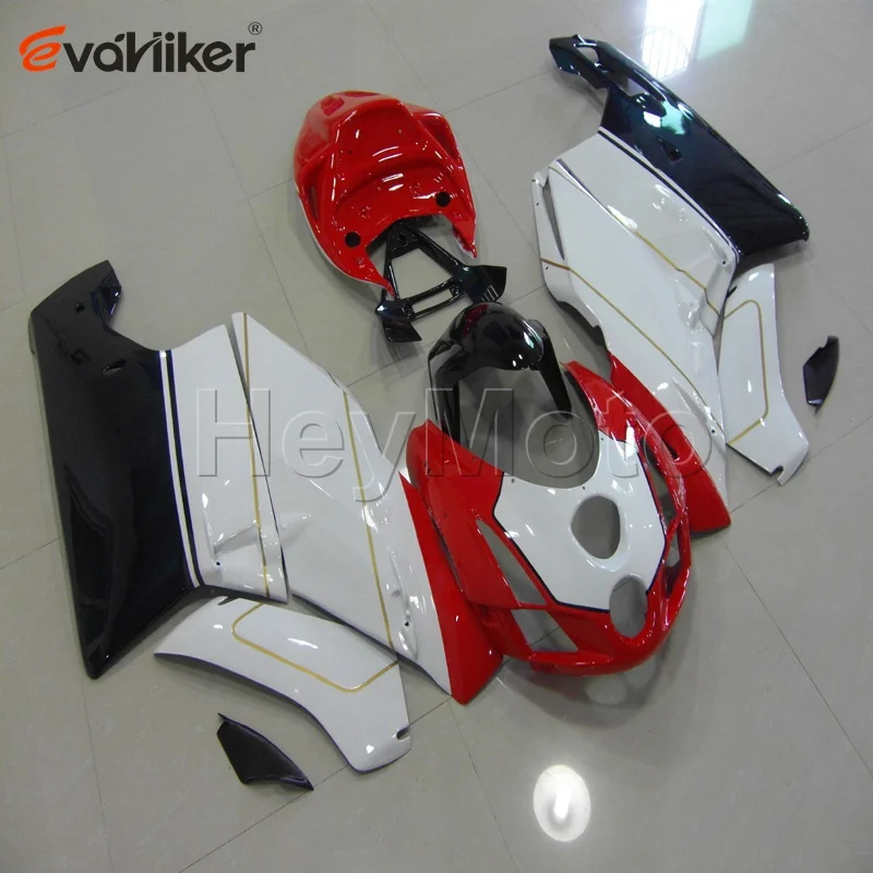 

ABS Plastic Bodywork Set for 749 2005 2006 999 2005 2006 white black 749 999 05 06 bodywork kit motorcycle fairings