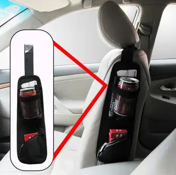 

New Auto Car Seat Bag SIDE Hanging Storage Bags Mesh Pocket Organizer Holder Comely Holder Comely Pouch Container Organizer