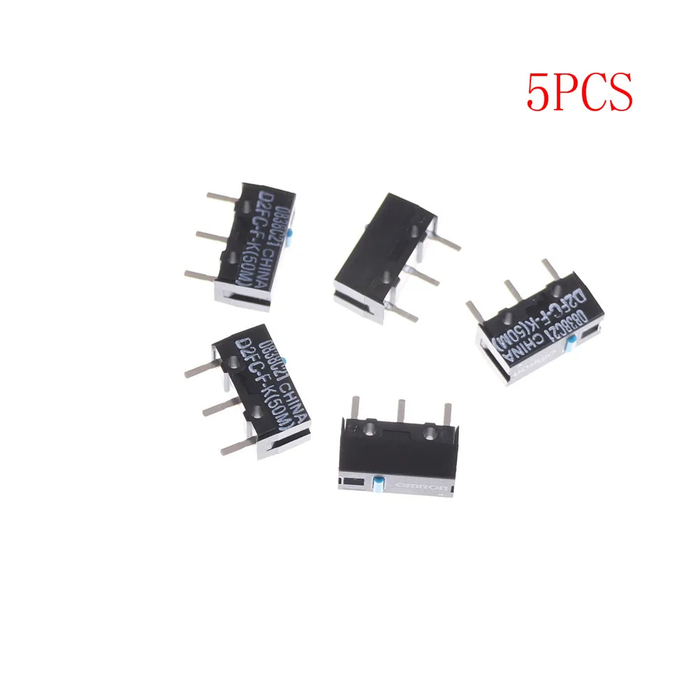 5PCS D2FC-F-K(50m)7N Micro Swtiches For Mouse Button Fretting Microswitch