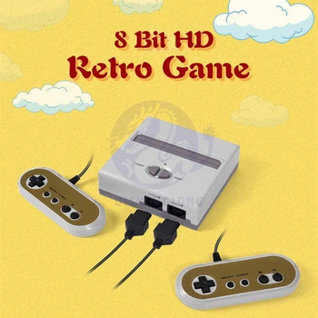 

8 Bit HDMI TV Video Game Console NTSC Retro System For Nes Retro Games with 72 Pin Cartridge Slot 2 Wired Gamepads Support N8