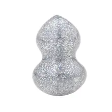 3D Силиконовая Губка косметическая пуховка Красота Макияж крем Основа пуховка Сияющие Блестки тыква/Капля воды/клубника форма макияж