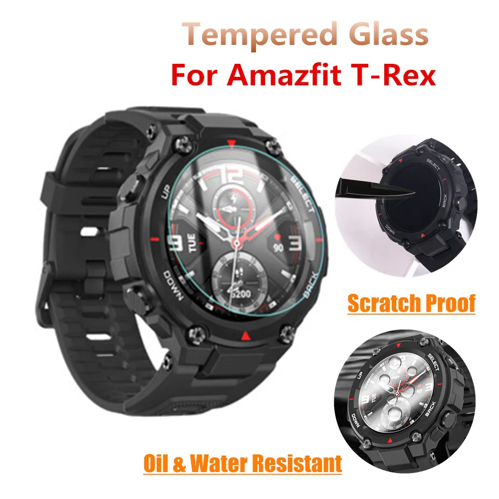 Tempered-Glass-for-Huami-Amazfit-T-rex-T-rex-Smartwatch-Screen-Protector-Watch-Protective-Glasss-for