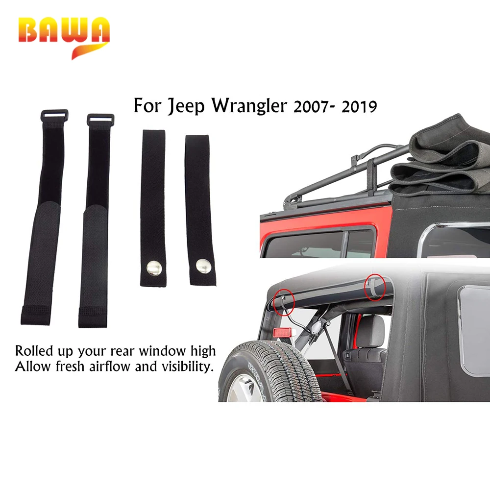 BAWA Регулируемый защитный ремень для Jeep Wrangler TJ JK JL 1997- затягивающиеся ремни