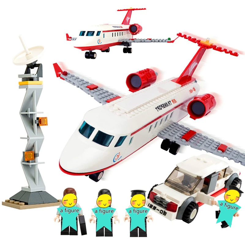 

GUDI City VIP International Airport Large Airline Private Aviation Aircraft Building Blocks Sets Kids Toys Compatible