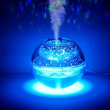 USB креативный домашний Красочный проекционный увлажнитель для очистки воздуха увлажнитель воздуха с ночной подсветкой Кристальный проекционный увлажнитель большой емкости