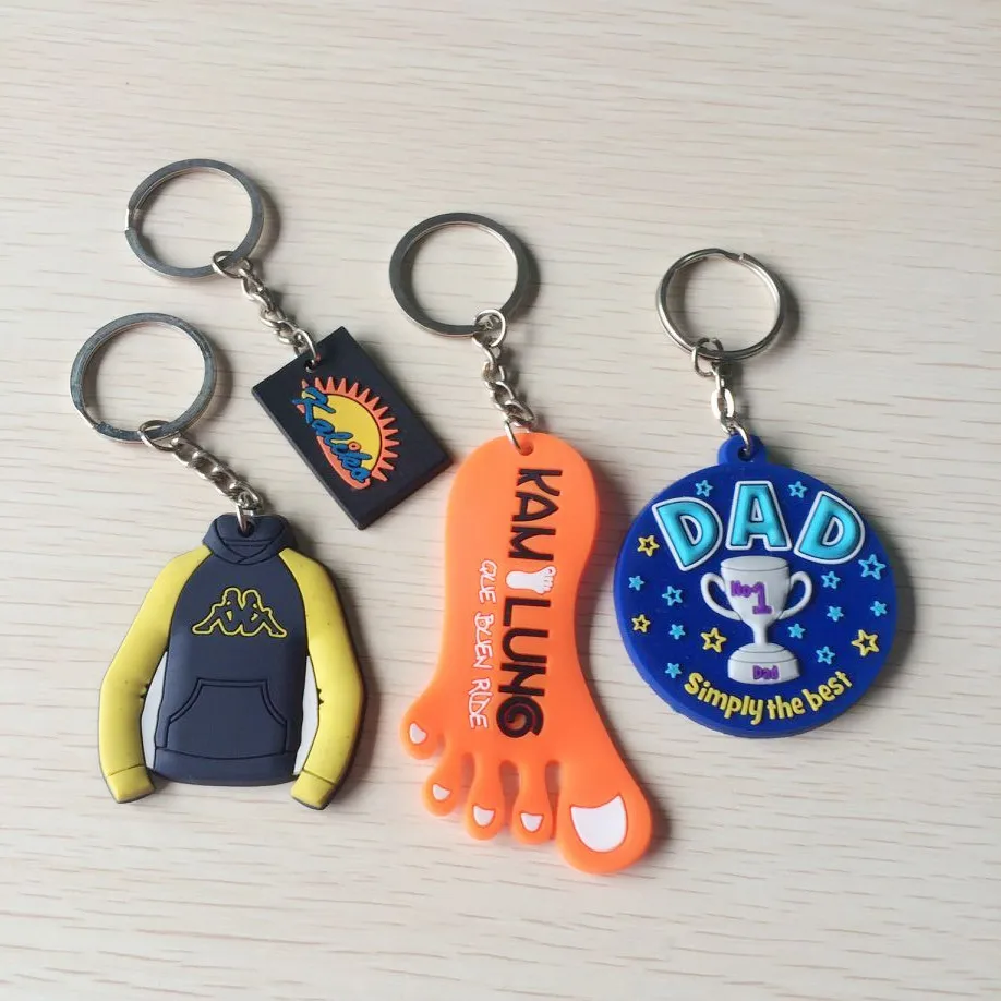 US $260.00 Personalized Custom Soft PVC Keychain Business Logo Customized Well Made PVC Key Chain Your Own Design Key Ring for Wholesale