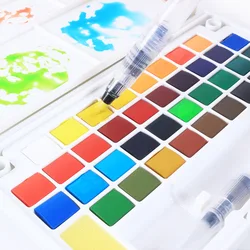 12/18/24/36 Color Solid Watercolor Gouache Paint Art Supplies Set Hand-painted Aquarela Paint Water Pen Painting Art Supplies