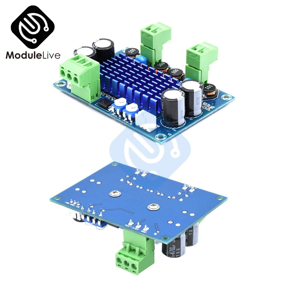 Высокомощный цифровой усилитель мощности платы Hi-Fi 2*120 Вт XH-M572 TPA3116D2 шасси специальный штекер Вход 5 в 24 в 28 в выход 120 Вт