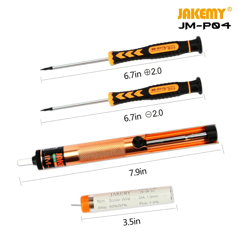 JAKEMY JM-P03 P04 Primary Finely Processed Portable DIY Repair Welding Tool Set soldering iron kit for mobile phone computer