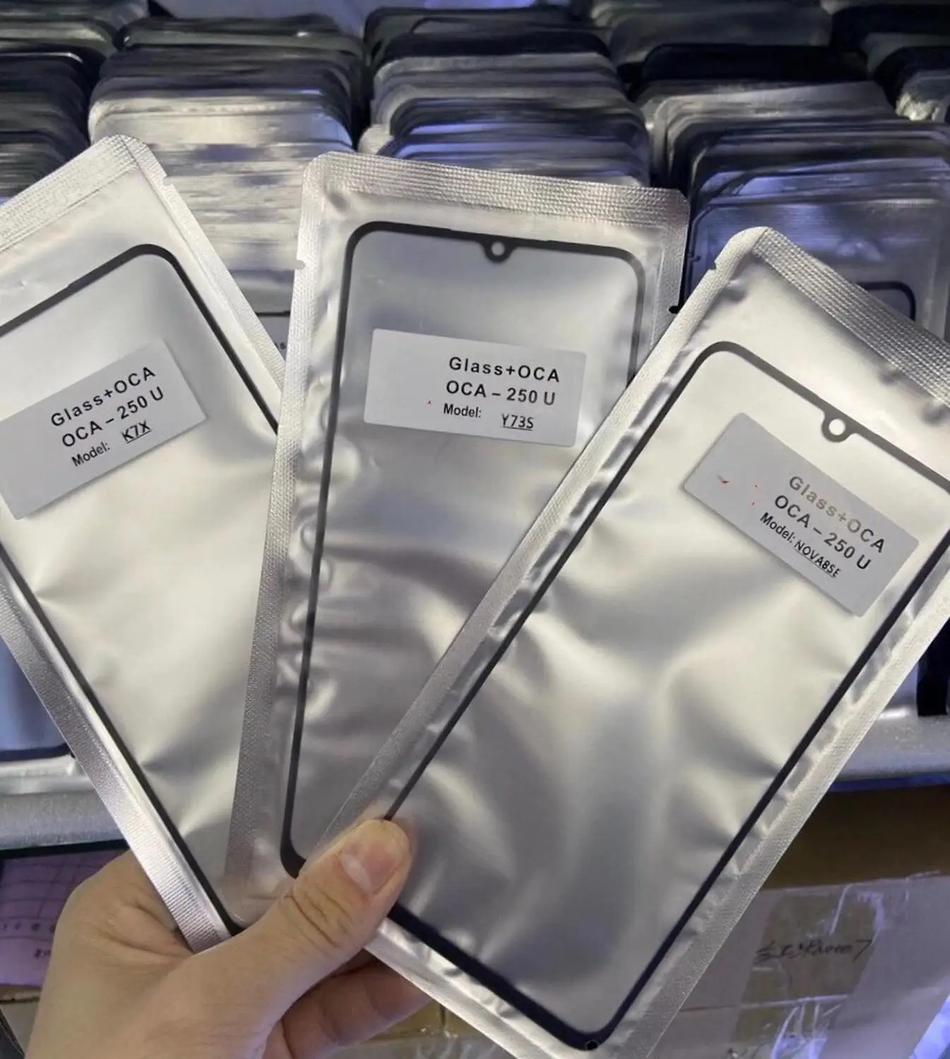 Переднее стекло с клеем OCA для Samsung Galaxy A40 A50 A70 A10 A20 A30 A51 A71 A10s A30s 5 шт. | Мобильные