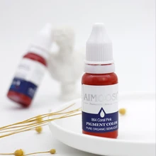 Aimoosi Lip tattoo permanent makeup lip ink Nano pure organic microblading pigment lip tattoo ink color 13 colors can be chose