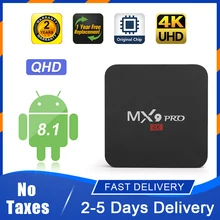 Caixa esperta da tevê de mx9pro fhd qhd android rk3228a 1gb ram 8gb rom 2.4gwifi h.265 media player mx9pro qhd android caixa de tevê inteligente nenhum aplicativo