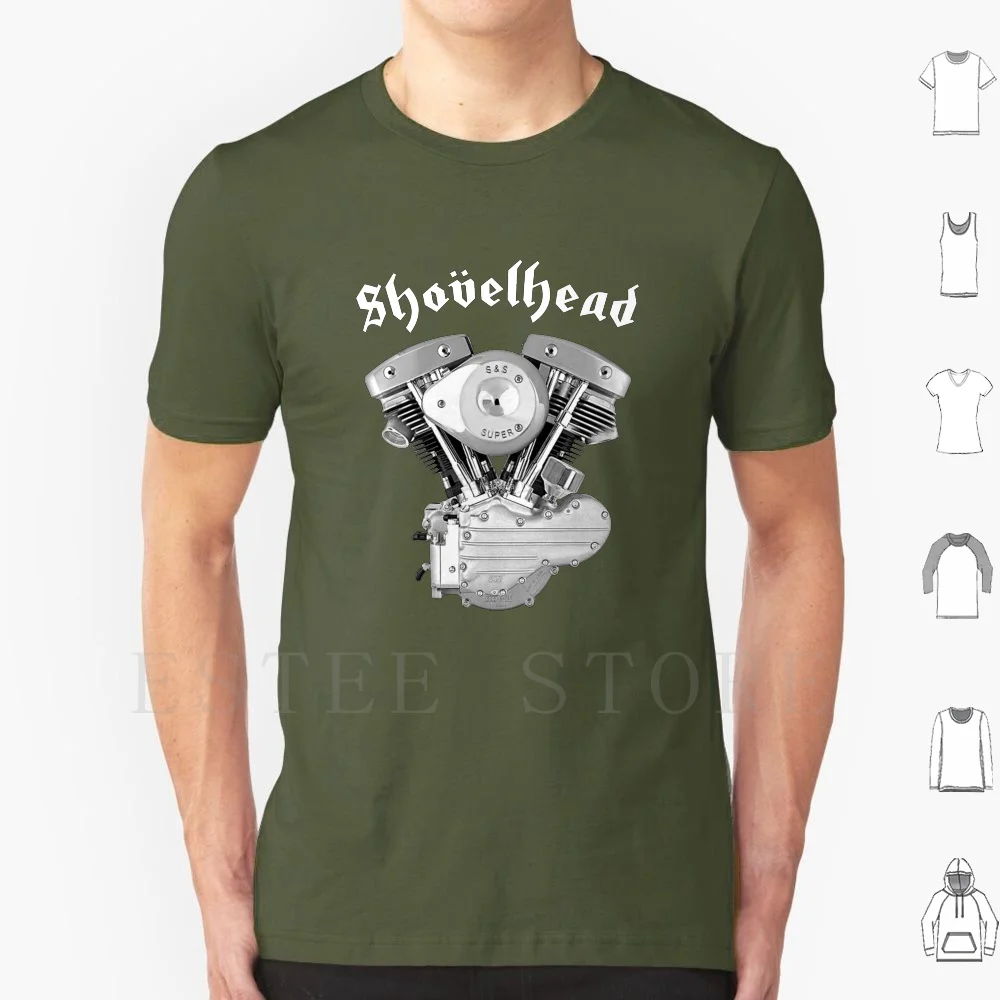 Shovelhead 2 (Generatore) T Shirt Cotton Men Diy Print Moto Chopper Panhead Knucklehead Shovelhead Indian Psycho Insane
