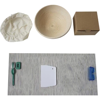 

1 Set Of 5 Fermented Bread Basket Set Baking Tools Bread Basket Natural Indonesian Rattan Bread Basket