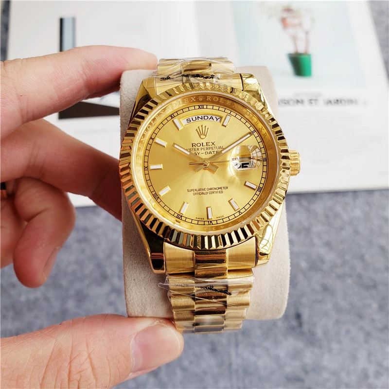 

Rolex- Datelog Series Ladies Men's Automatic Mechanical Watch Stainless Steel Waterproof Casual Watch Gift93Orders