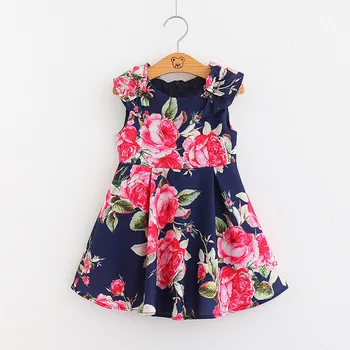 

Fashion Big Flower Girls Dress Summer 2020 Kids' Dress