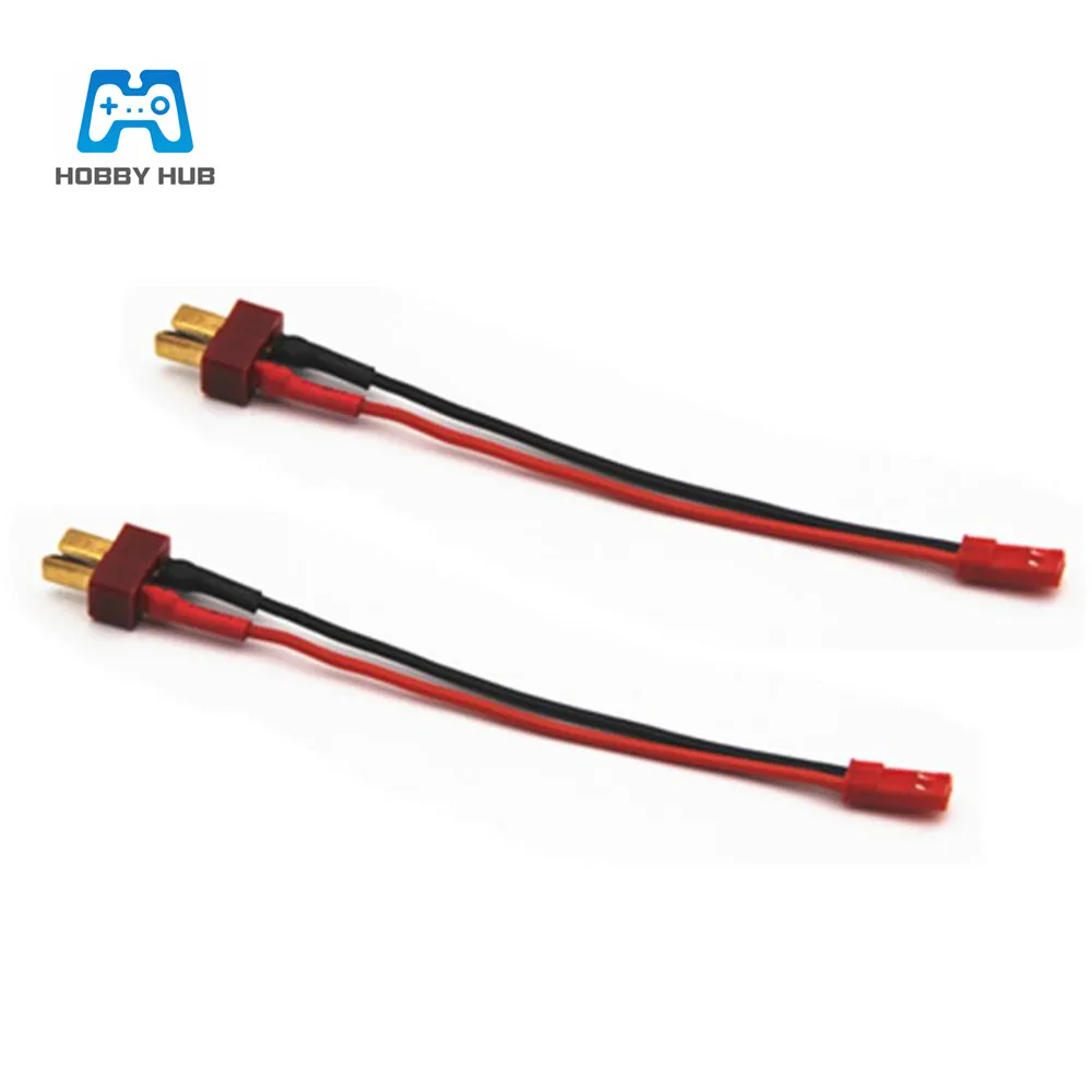 2pcs Deans T Plug To JST Connector Wire 5 Inch 20awg Cable For RC Helicopter 
