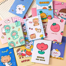

Korean Stationery Small Notebook Cartoon Notepad Soft Copy Kindergarten Pupil Prize Small Gift