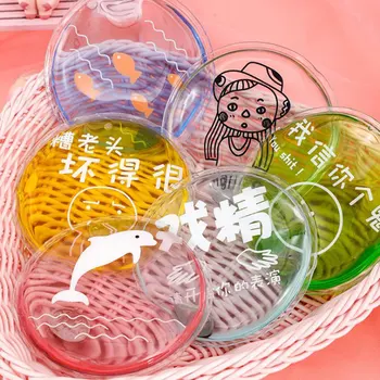 

1 Pcs Mini Winter Reusable Gel Hand Warmer Transparent Cute Word Print Instant Heating Pack Warmer Hot Water Bags Color Random