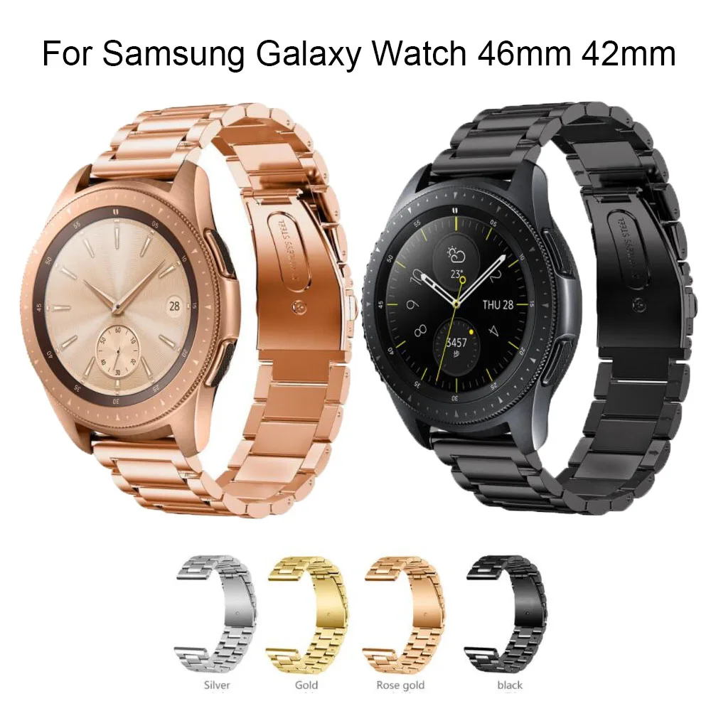 Ремешок из нержавеющей стали для samsung Galaxy Watch 46 мм 42 ремешок с шириной 22 20