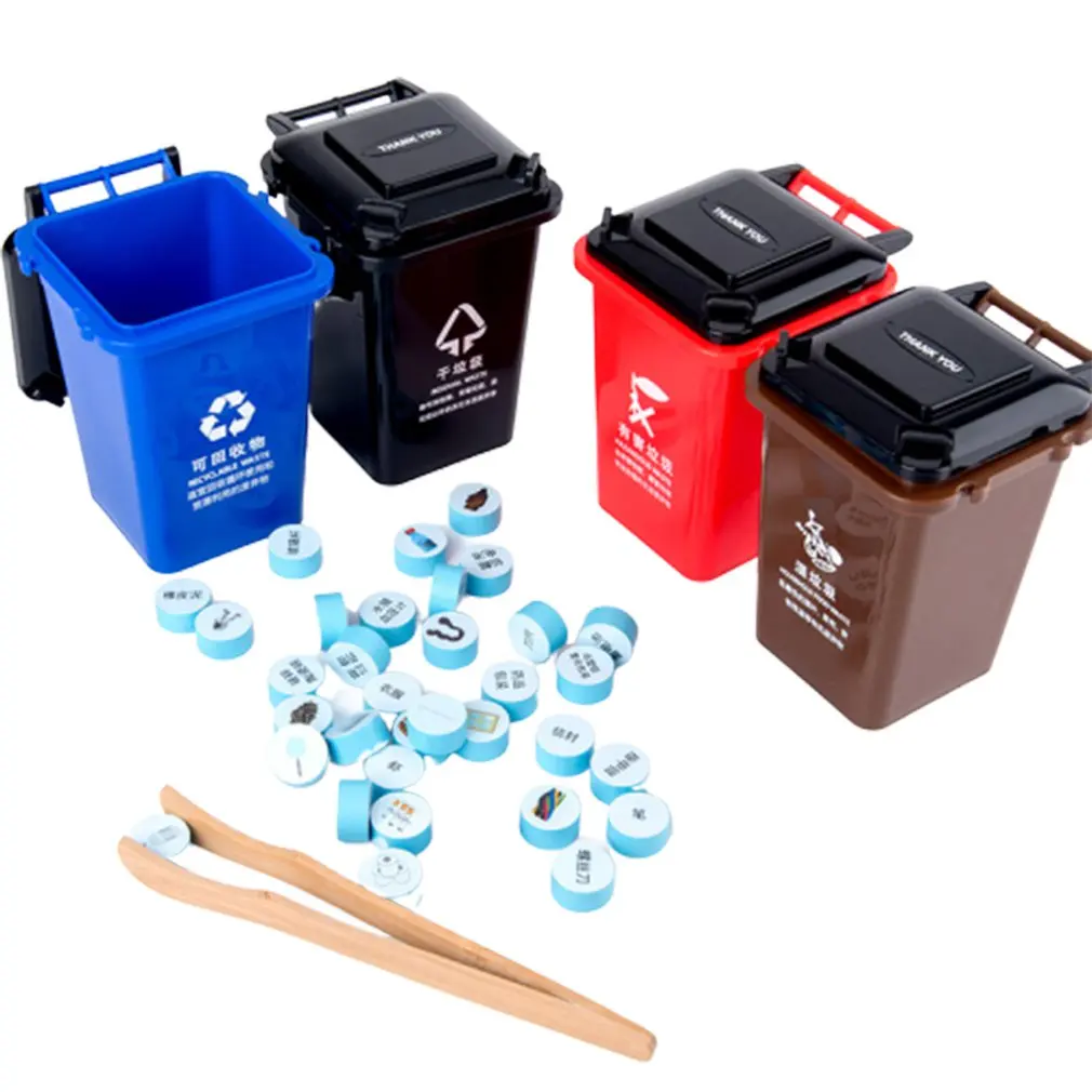 

Children'S Educational Toys Garbage Classification Toy Game Props Kindergarten Early Education Desktop Trash