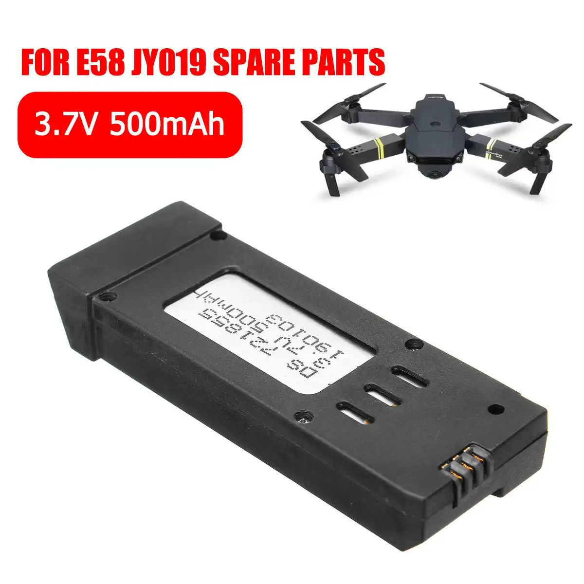 LBLA 2 шт 3,7 V 500mAH Lipo батарея запасные части для дрона БПЛА модель E58 JY019 Замена перезаряжаемая батарея 7x2x1 см